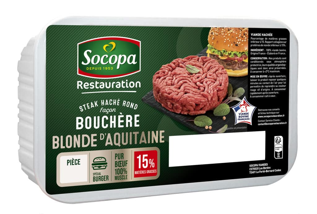 Steak haché façon bouchère* Rond 15%MG Race BBA 150g x8